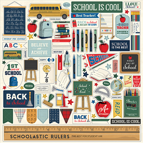 CARTA BELLA Back To School Element Sticker