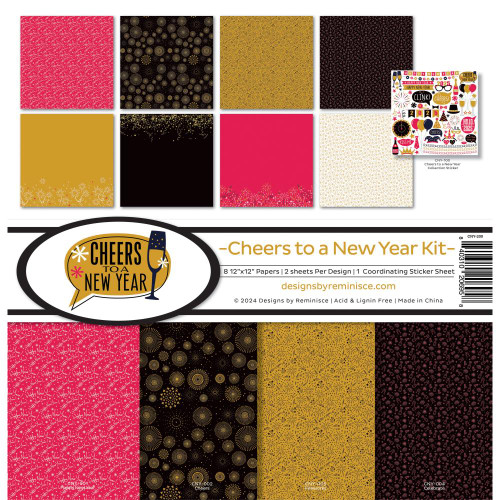 REMINISCE 12x12 Collection Pack: Cheers To A New Year