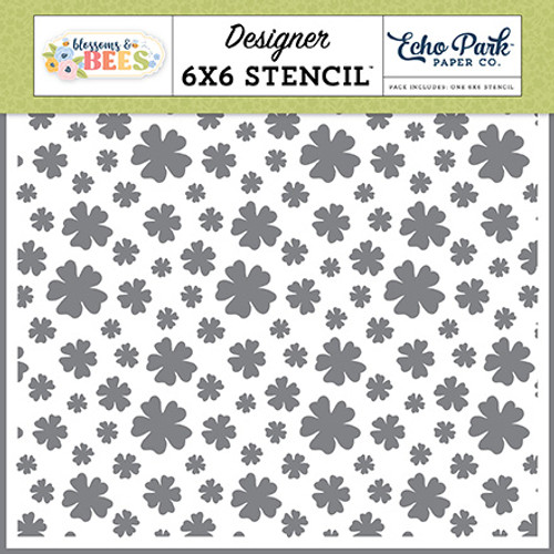 ECHO PARK Blossoms and Bees Stencil: Spring Fever Floral