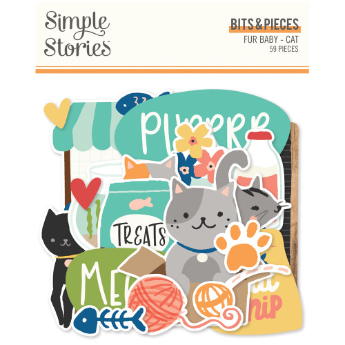 SIMPLE STORIES Fur Baby Cat Bits & Pieces