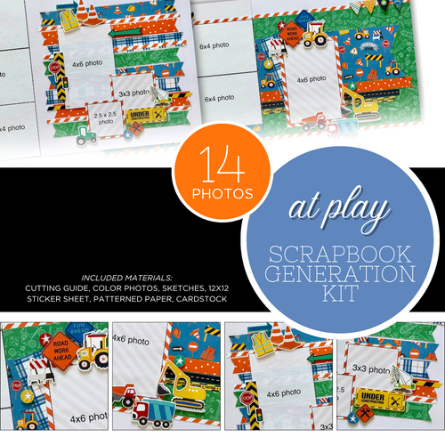 SCRAPBOOK GENERATION 2 Layout Kit: At Play
