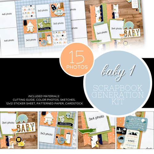 SCRAPBOOK GENERATION 2 Layout Kit: Baby 1