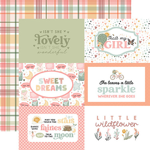 CARTA BELLA That's My Girl 12x12 Paper: 6x4 Journaling Cards