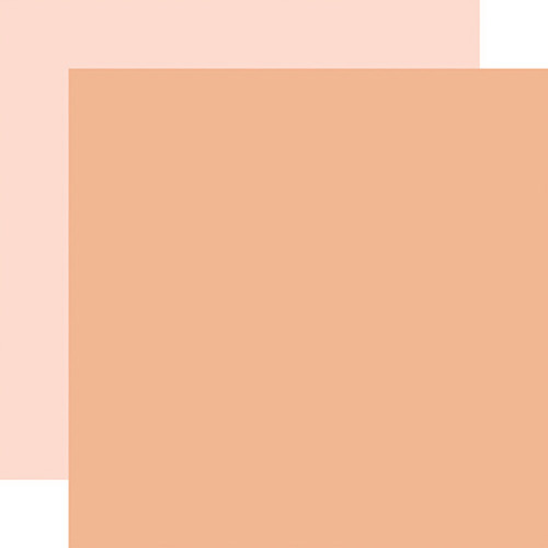 CARTA BELLA That's My Girl 12x12 Paper: Orange / Lt. Pink (Coordinating Solid)