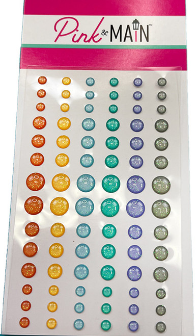 PINK & MAIN Enamel Glitter Dots: Cloudy Day