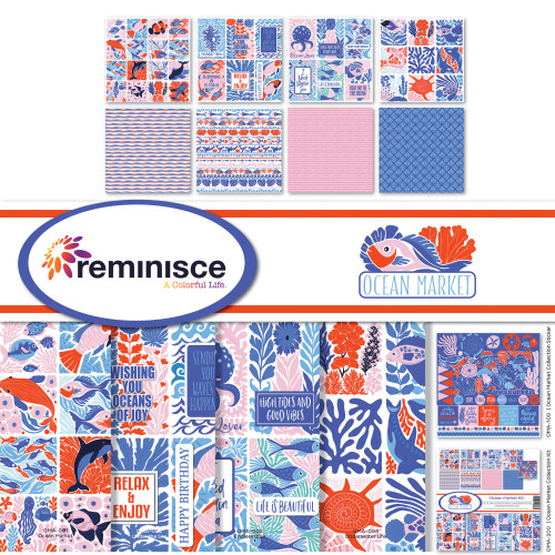 REMINISCE 12x12 Collection Pack: Ocean Market