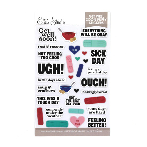 ELLE'S STUDIO Puffy Stickers: Get Well Soon
