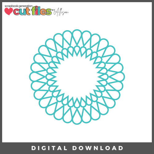 DIGITAL DOWNLOAD: Cut Files by Allison - Droplet Wreath