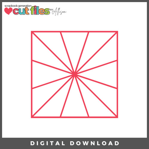 DIGITAL DOWNLOAD: Cut Files by Allison - Square Sunburst Outline