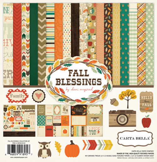 CARTA BELLA Fall Blessings 12x12 Collection Kit
