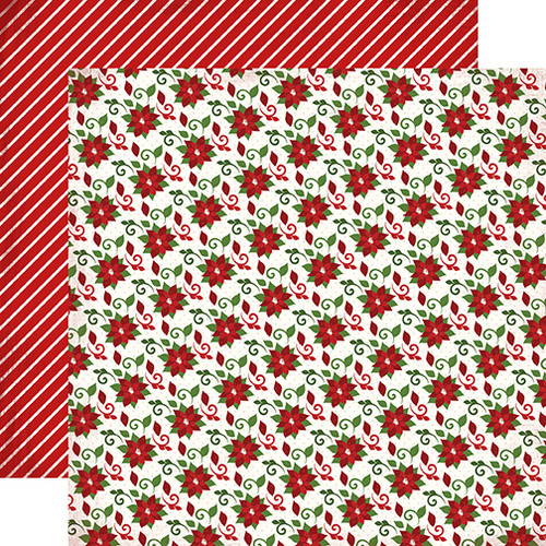 CARTA BELLA Have A Merry Christmas 12x12 Paper: Poinsettias