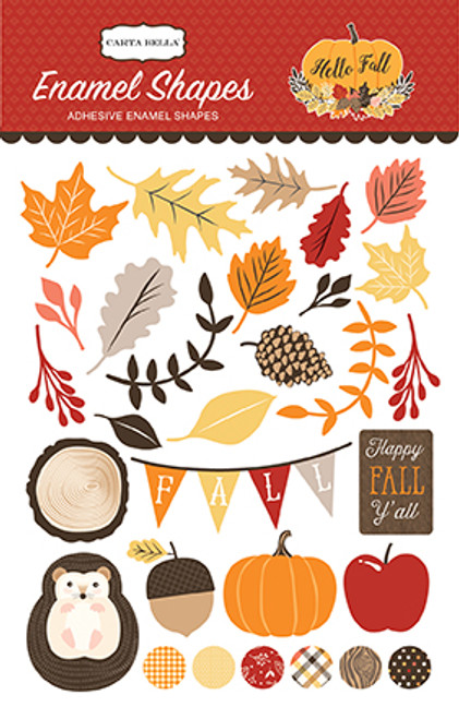 CARTA BELLA Hello Fall Enamel Shapes