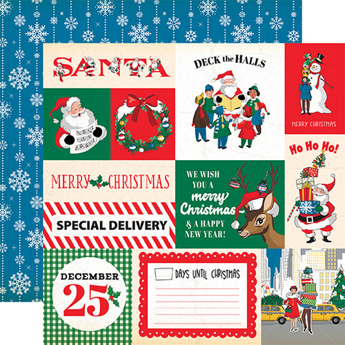 CARTA BELLA Season's Greetings 12x12 Paper: Multi Journaling Cards