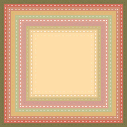 PRISM STUDIO Chroma-Cuts Nesting Die Set: Stitched Squares