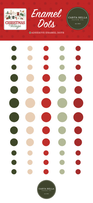 CARTA BELLA Christmas Village Enamel Dots