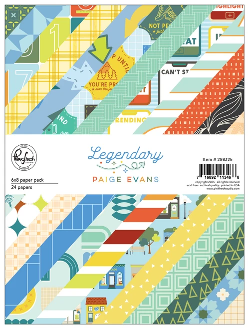 PINKFRESH STUDIO by PAIGE EVANS 6x8 Paper Pack: Legendary