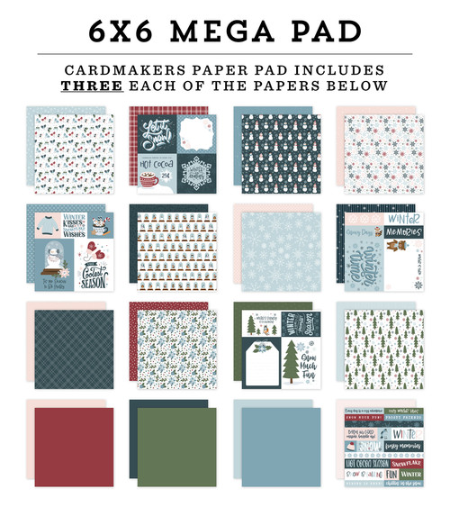 ECHO PARK Winter Fun Cardmakers 6x6 Mega Pad
