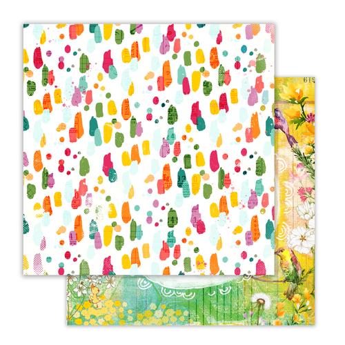 PRETTY LITTLE STUDIO Sunkissed 12x12 Paper | Sundrop (double-sided)