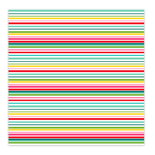PREORDER - ships December: PRETTY LITTLE STUDIO Candy Cane 12x12 Paper | Jelly Bean (single sided)