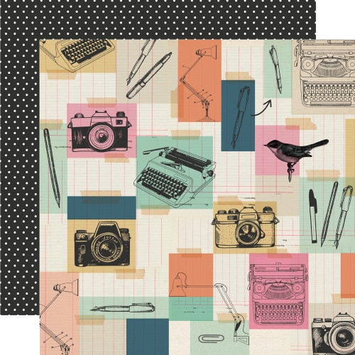 SIMPLE STORIES Take Note 12x12 Paper: Make It Count