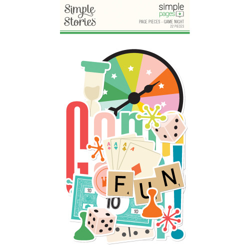 SIMPLE STORIES Game Night Simple Pages Page Pieces