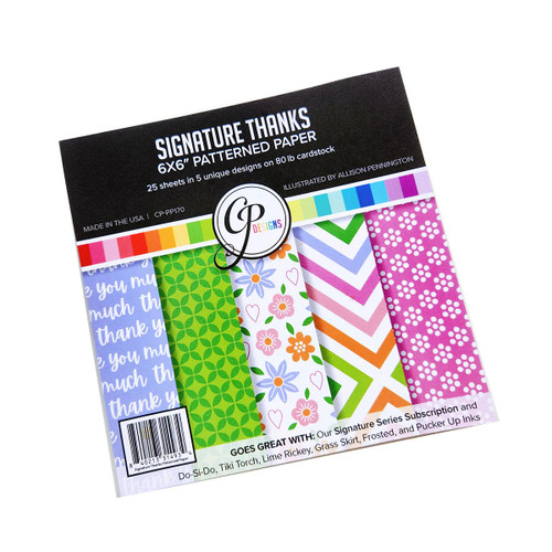 CATHERINE POOLER DESIGNS 6x6 Paper Pad: Signature Thanks