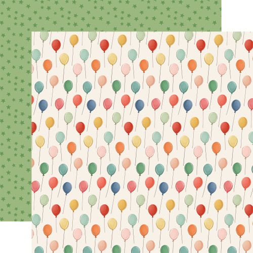 CARTA BELLA They Say It's Your Birthday 12x12 Paper: Make A Wish Balloons