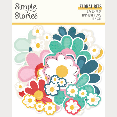 PREORDER - ships February: SIMPLE STORIES Say Cheese Happiest Place Floral Bits & Pieces