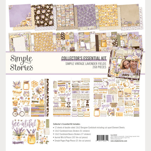 PREORDER - ships February: SIMPLE STORIES Simple Vintage Lavender Fields Collector's Essential Kit