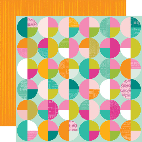 PREORDER - ships February: SIMPLE STORIES Color Me Happy 12x12 Paper: All About It?