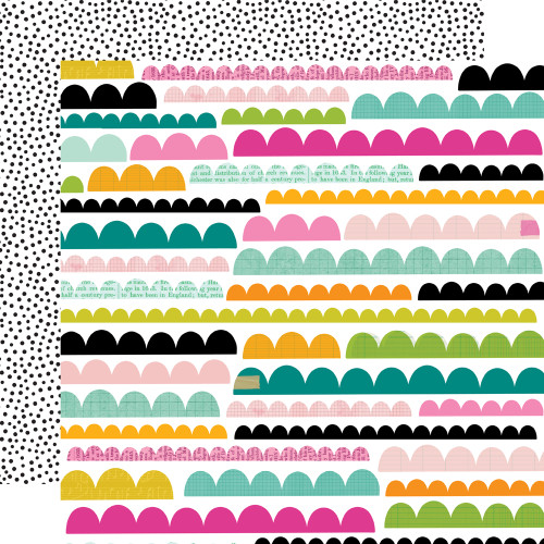 PREORDER - ships February: SIMPLE STORIES Color Me Happy 12x12 Paper: Right Now!