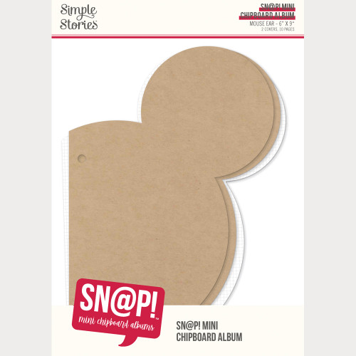 PREORDER - ships March: SIMPLE STORIES SN@P! Mini Chipboard Album: Mouse Ear