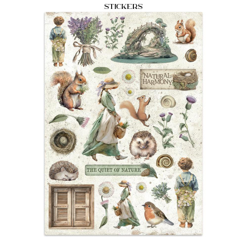 Stamperia Junk journal stickers, cut-outs, backgrounds - Gear up for