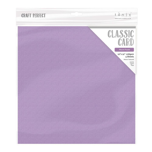 TONIC STUDIOS Craft Perfect 12x12 Classic Cardstock: Mauve Purple