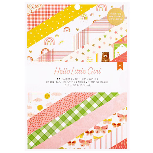 AMERICAN CRAFTS 6x8 Paper Pad: Hello Little Girl