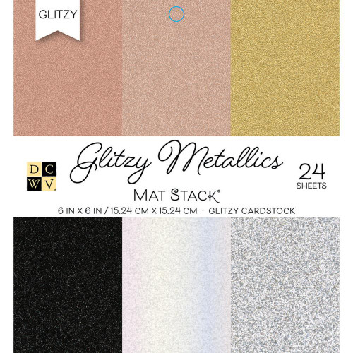 DCWV 6x6 Specialty Paper Pad: Glitzy Metallics