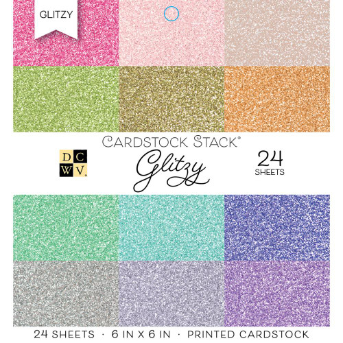 DCWV 6x6 Specialty Paper Pad: Glitzy