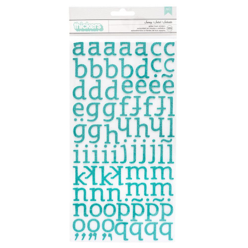 AMERICAN CRAFTS Alphabet Thickers: Sunny - Reef