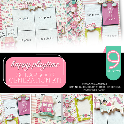 SCRAPBOOK GENERATION 1 Layout Kit: Happy Playtime