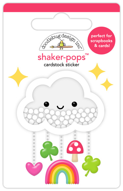 PREORDER - ships February: DOODLEBUG DESIGNS Lucky Me Shaker-Pops Sticker: Lucky Charm