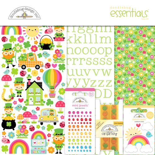 PREORDER - ships February: DOODLEBUG DESIGNS Lucky Me 12x12 Essentials Kit