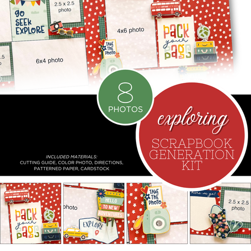SCRAPBOOK GENERATION 1 Layout Kit: Exploring