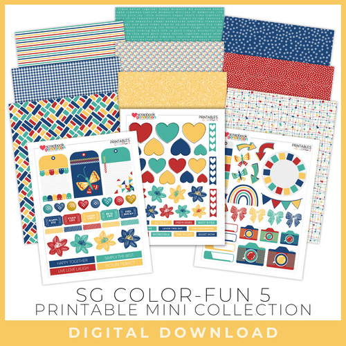 DIGITAL DOWNLOAD: Printables by Debbie - Color Fun 5 | Mini Collection
