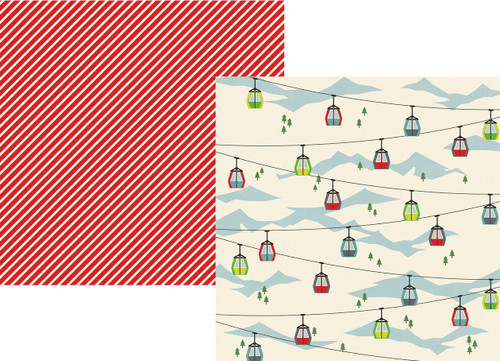 SIMPLE STORIES Sub Zero 12x12 Paper: Adjust Your Altitude