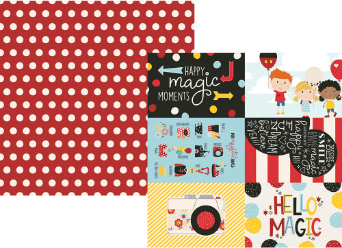 SIMPLE STORIES Say Cheese 4 12x12 Paper: 4x6 Elements