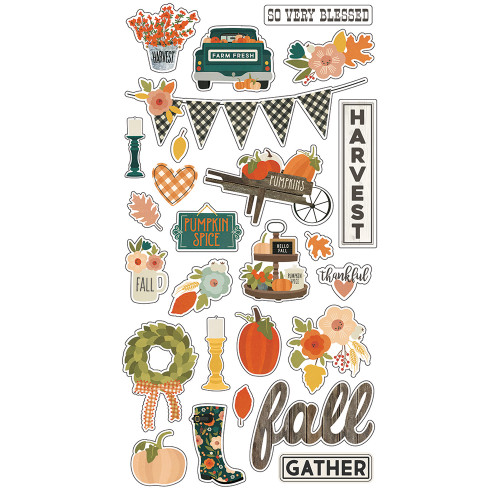 SIMPLE STORIES Fall Farmhouse 6x12 Chipboard