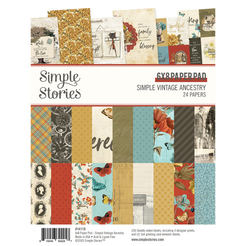 SIMPLE STORIES Simple Vintage Ancestry 6x8 Paper Pad