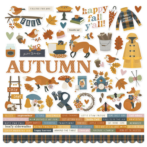 SIMPLE STORIES Acorn Lane Cardstock Stickers