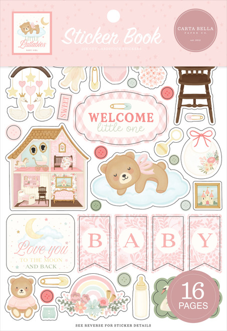 CARTA BELLA Little Lullabies BABY GIRL Sticker Book