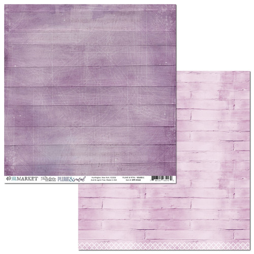 49 AND MARKET 12x12 Paper: Plume & Petal - Solids Sheet 1